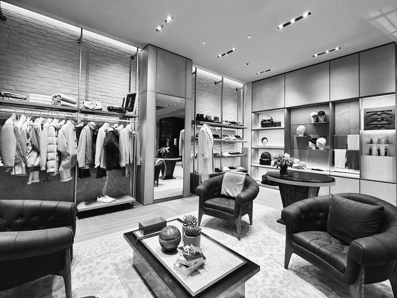 Brunello Cucinelli retail interior on Sloane Street, London